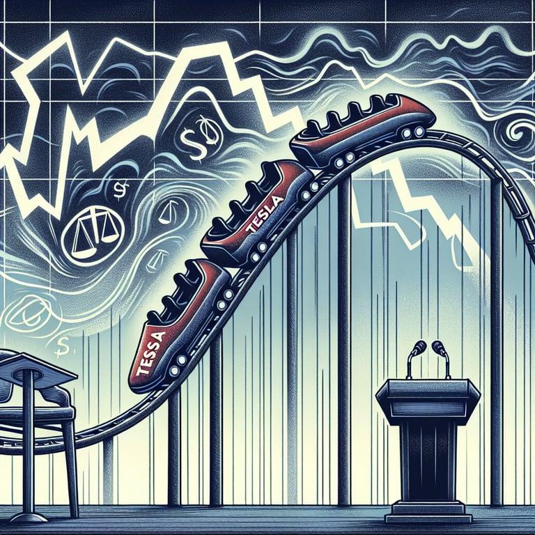 Banner for Tesla's Roller Coaster: Earnings Dive Amidst Political Drama
