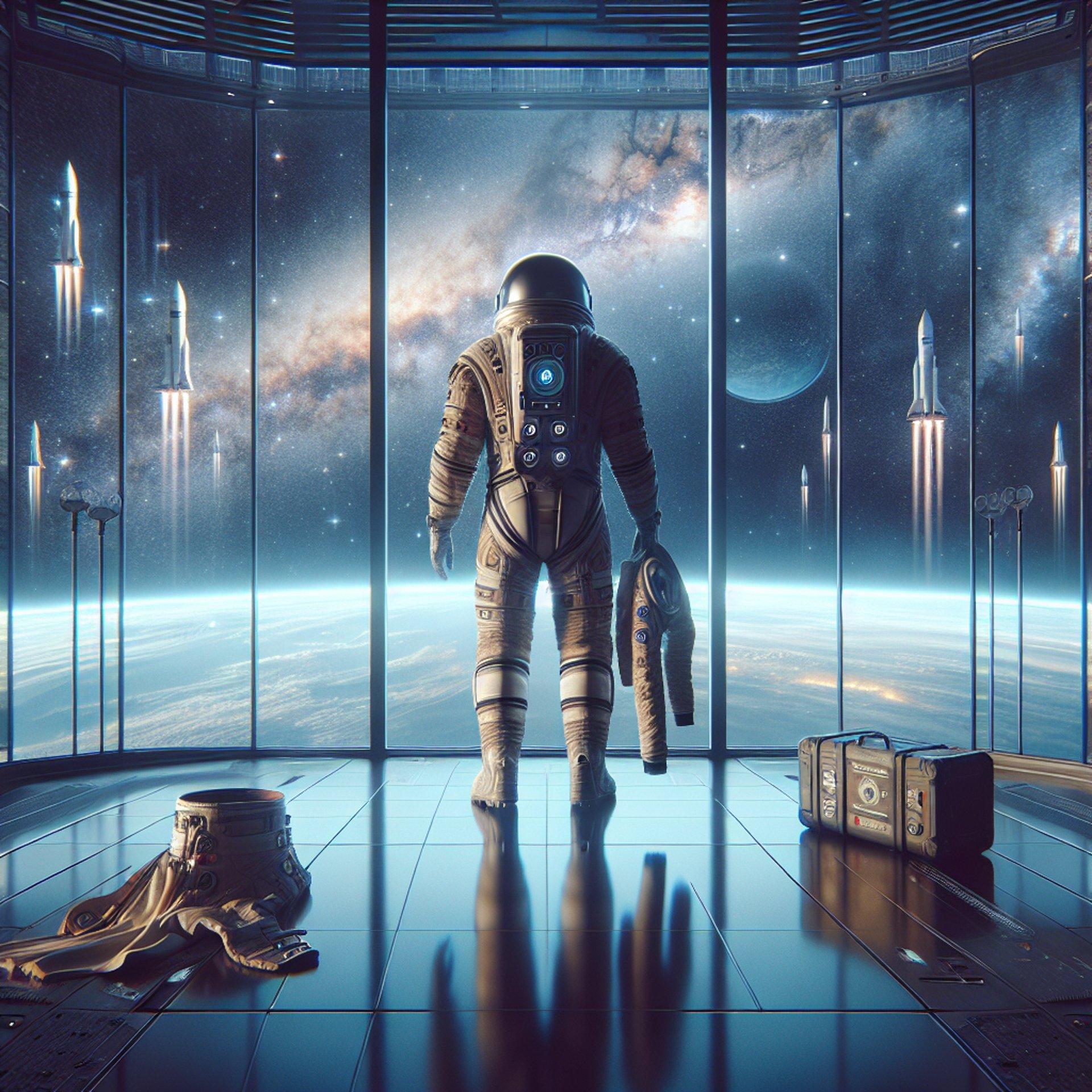 Banner for NASA's Barry 'Butch' Wilmore Hangs Up Spacesuit After 25 Stellar Years