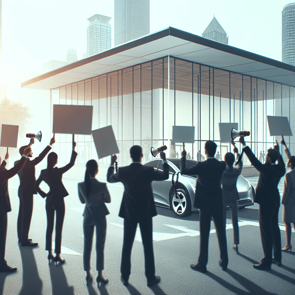Banner for Protestors Target Tesla Showrooms in Chicago Over Elon Musk's Government Role!