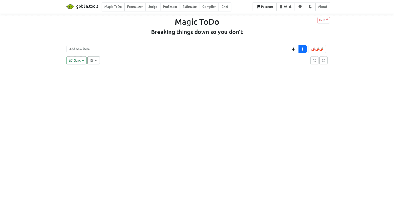 Magic ToDo screenshot
