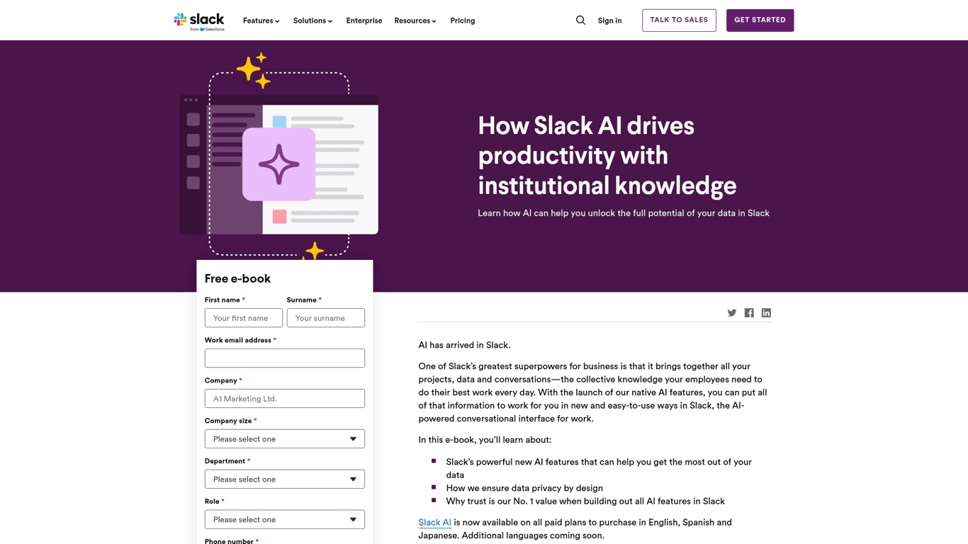Slack GPT screenshot