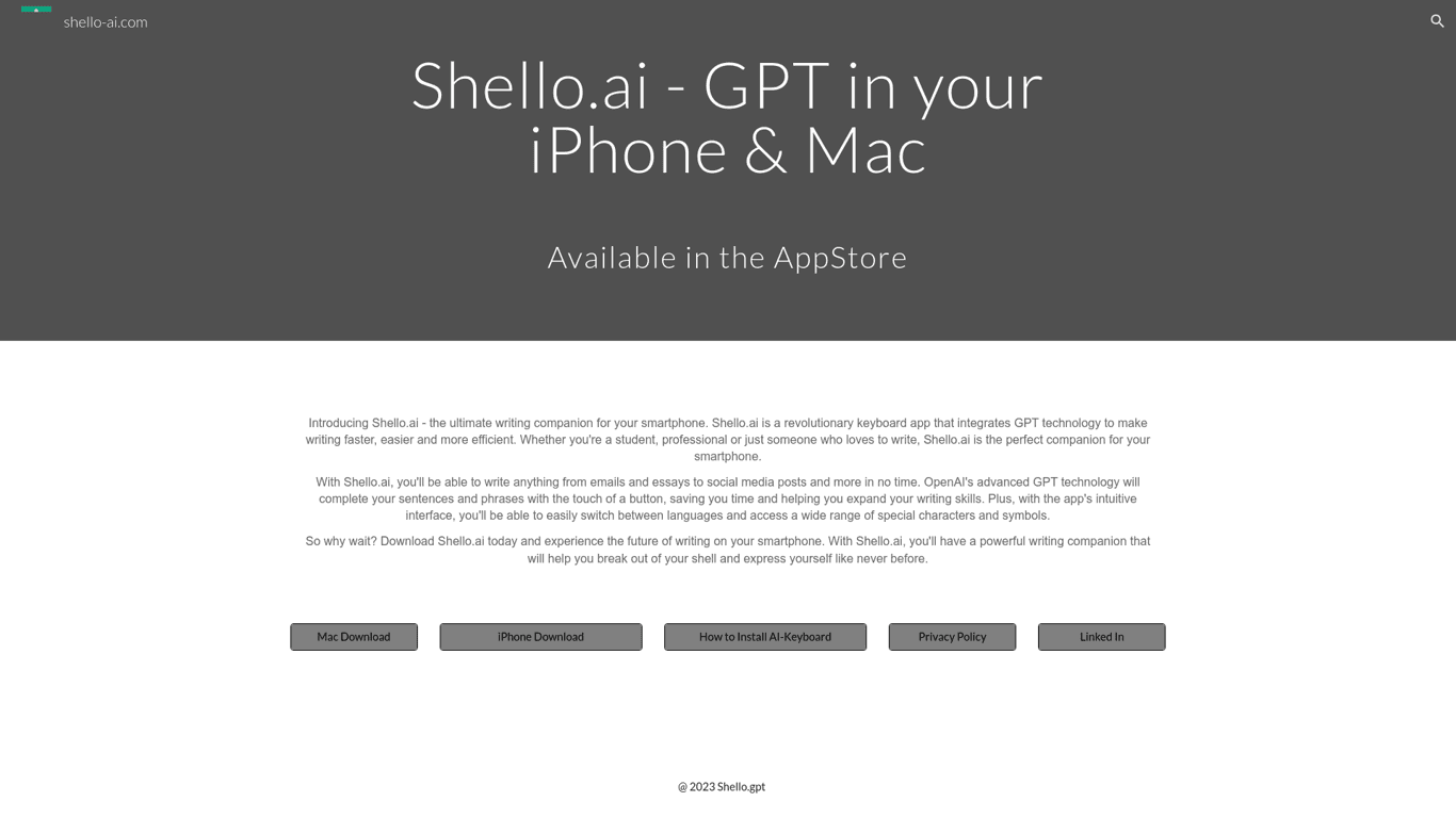 Shello AI screenshot