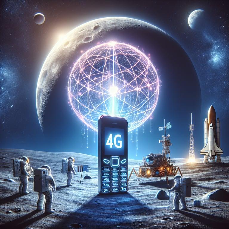 Banner for Nokia and NASA Launch 4G Network on the Moon: Pioneering Lunar Communication!