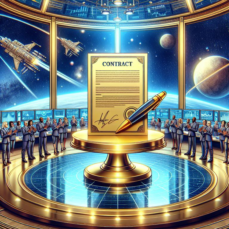 Banner for NASA Houston's Johnson Space Center Wins New Contract!