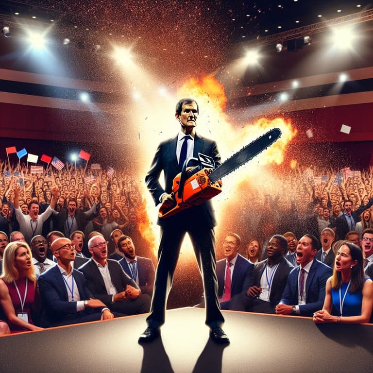 Elon Musk's Chainsaw Spectacle at CPAC Sparks Controversy and Criticism