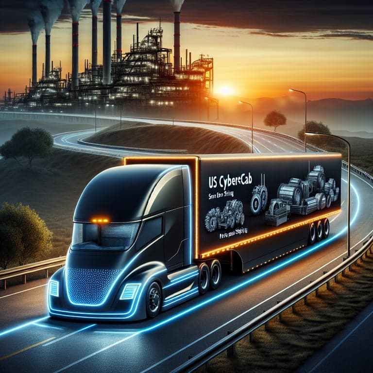 Tesla Revs Up: US CyberCab Semi Parts Shipping Resumes