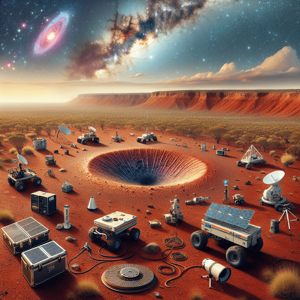 Banner for NASA's Cosmic Reveal: Ancient Asteroid Impact Discovered in Australian Outback!
