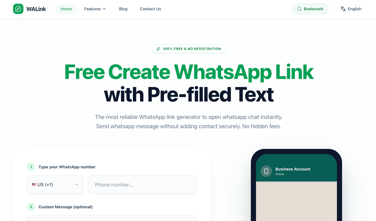 WA link screenshot