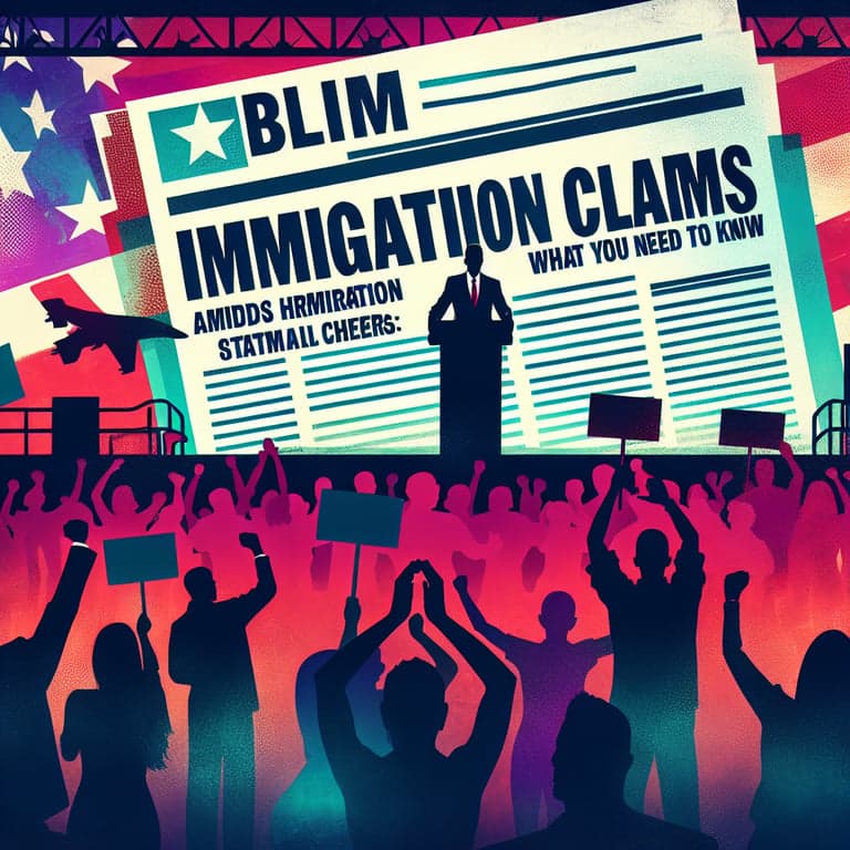 Trump's Bold Immigration Claims Amidst Rally Cheers: What You Need to Know!