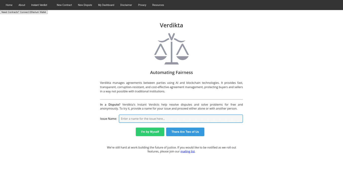 Verdikta screenshot