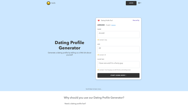 Thumbnail image for Dating Profile Generator | nichesss
