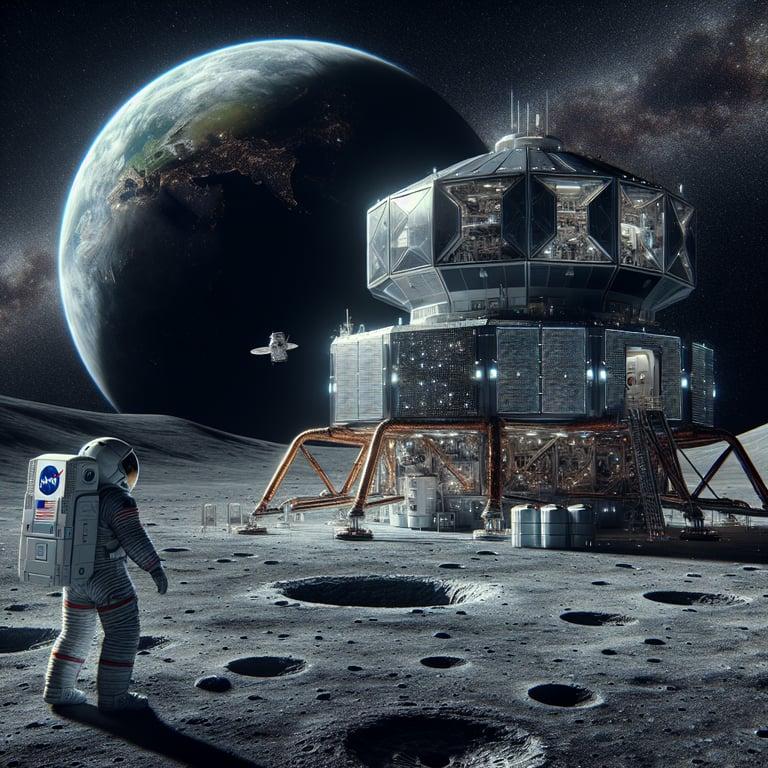 Banner for NASA's Bold Step: The Dawn of Long-Term Lunar Habitation!