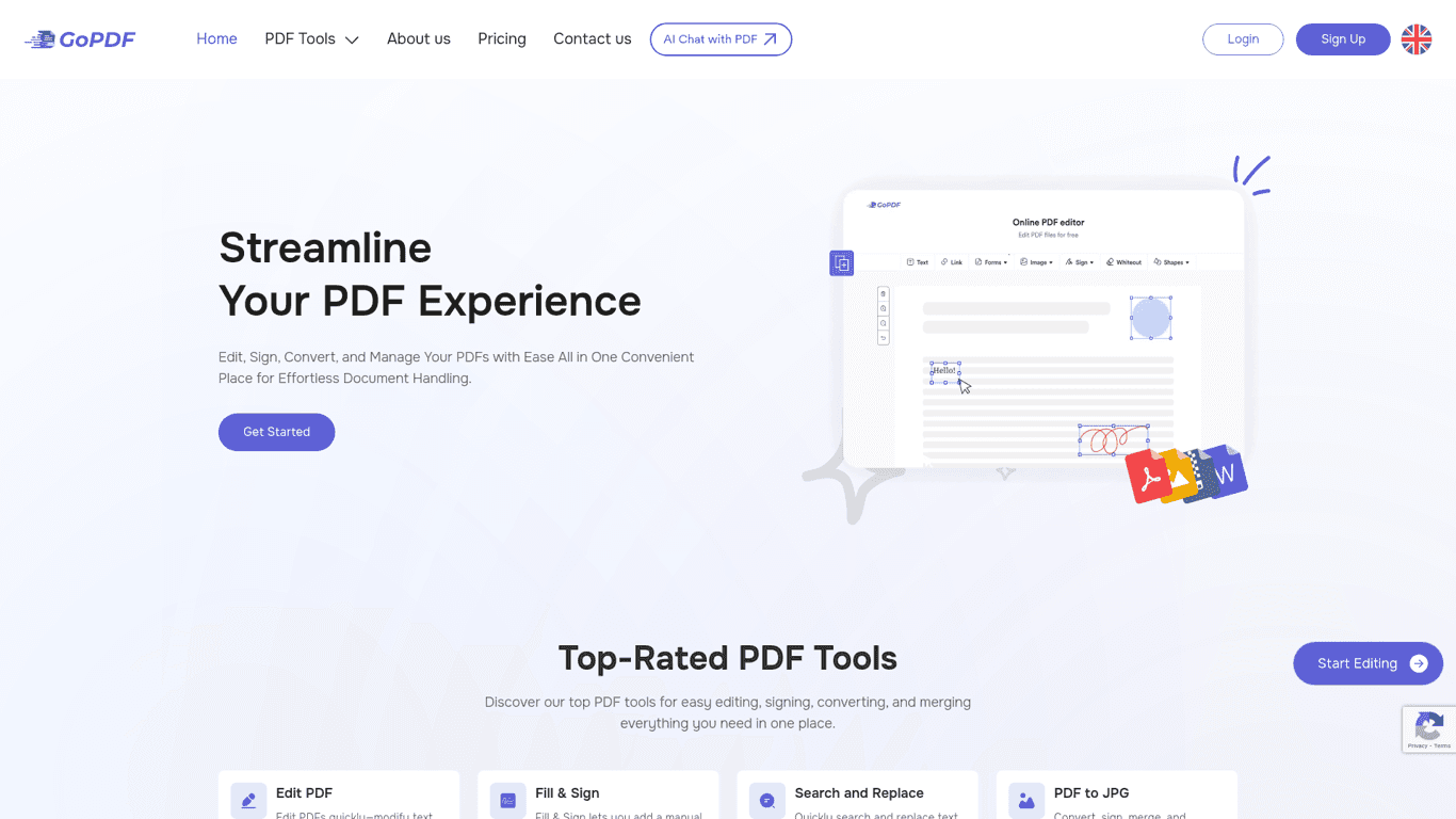 GoPDF screenshot