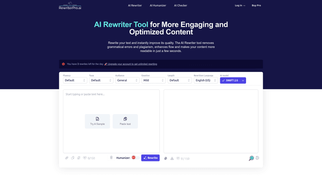 Thumbnail image for RewriterPro.ai