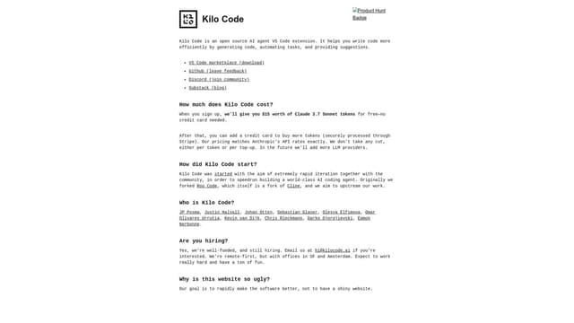Thumbnail image for Kilo Code