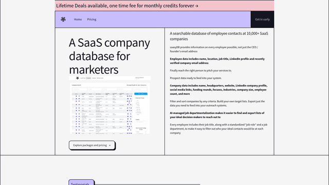 Thumbnail image for SaasyDB