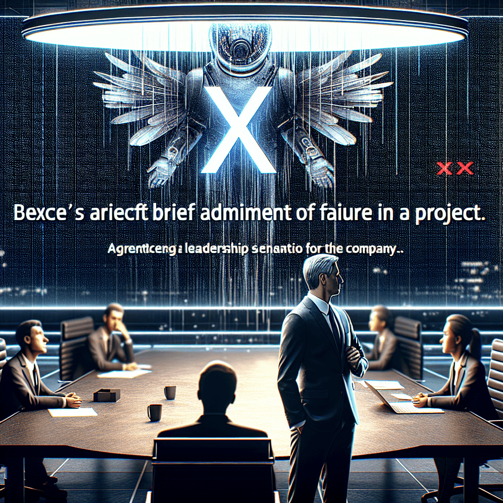 Banner for Musk's Six-Second Admission of Failure at X: A Leadership Conundrum?