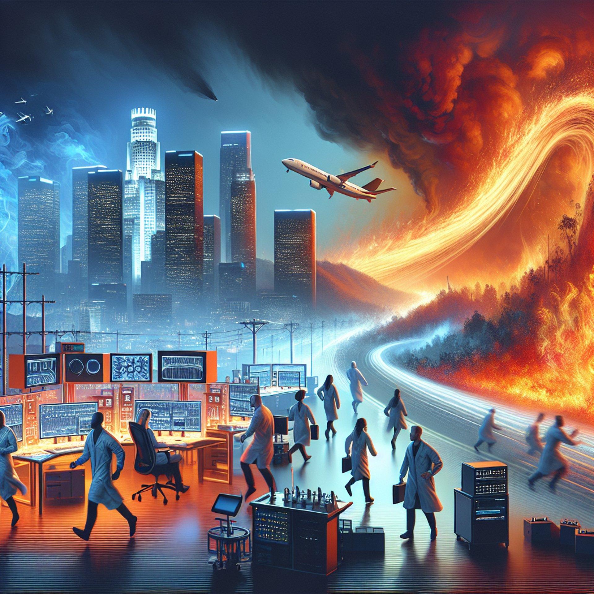 Banner for NASA's Jet Propulsion Lab Evacuates Amid Looming LA Wildfire Threat