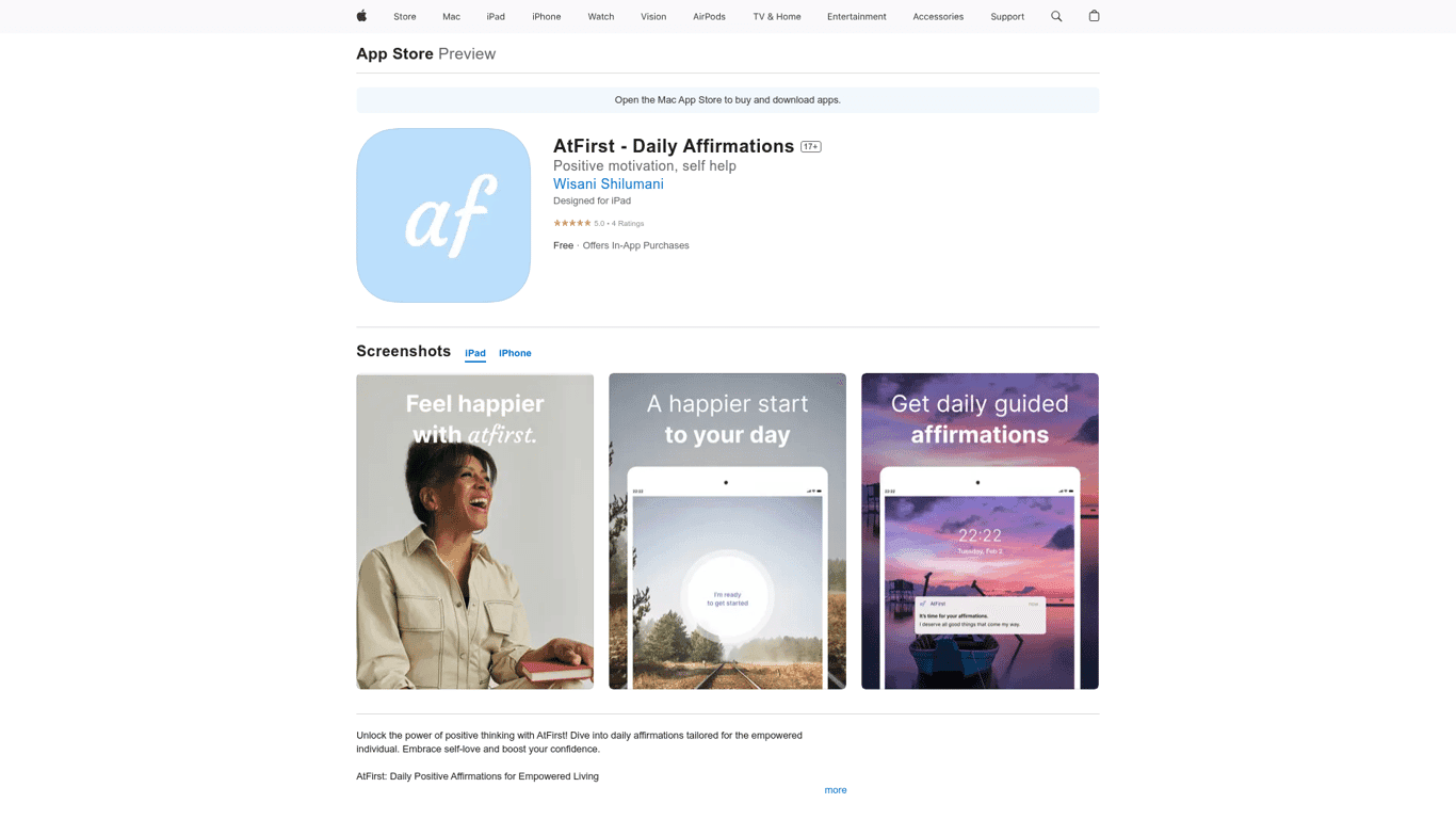 AtFirst screenshot