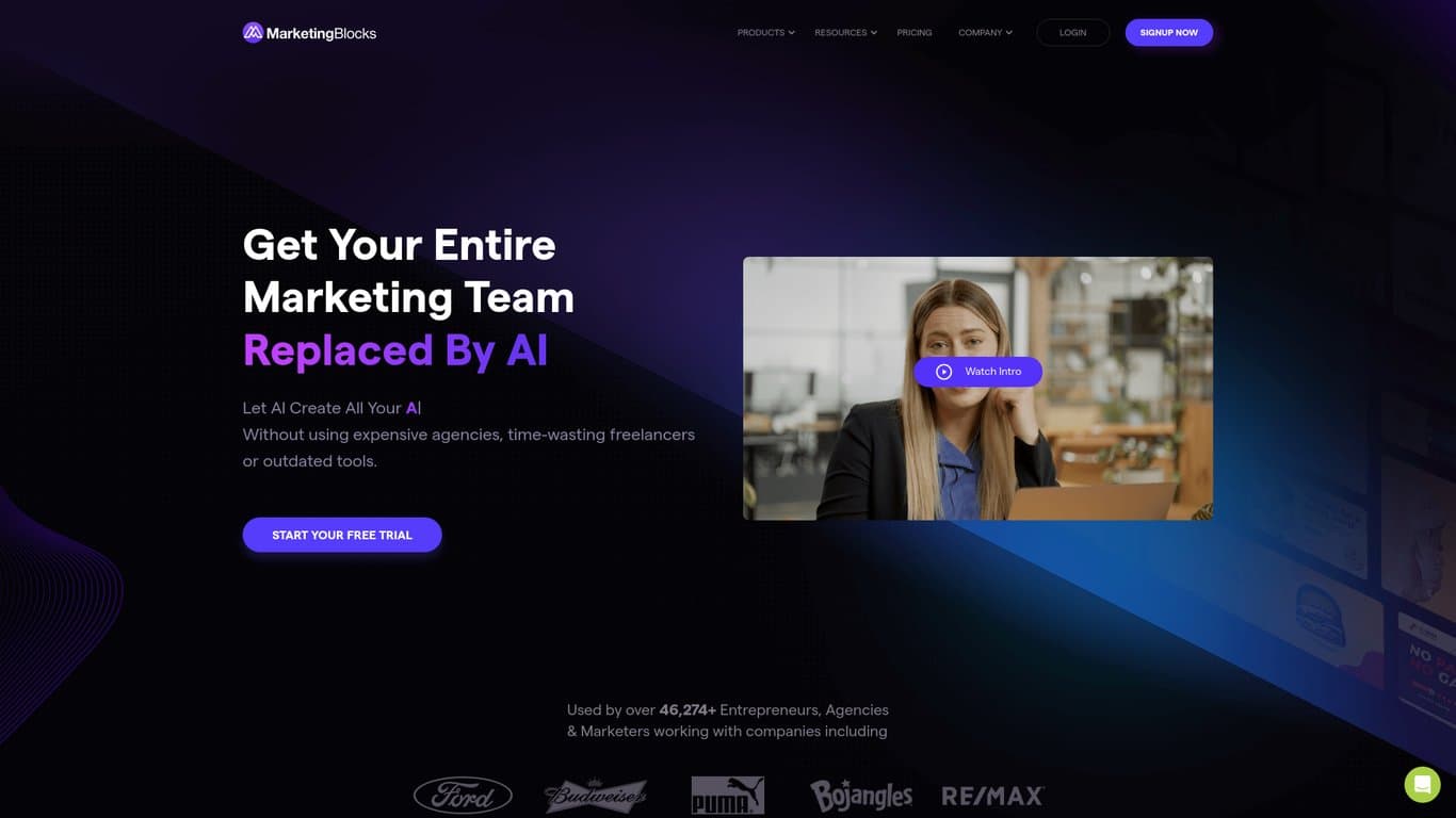 Marketing Blocks screenshot