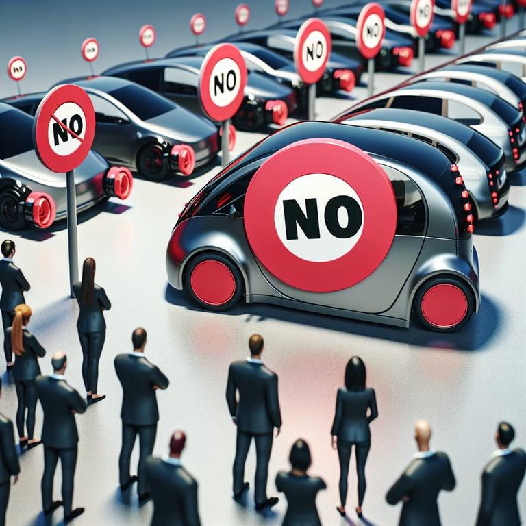 Banner for Tesla Owners Express Dissent with "NO" Anti-Elon Musk Car Magnets!