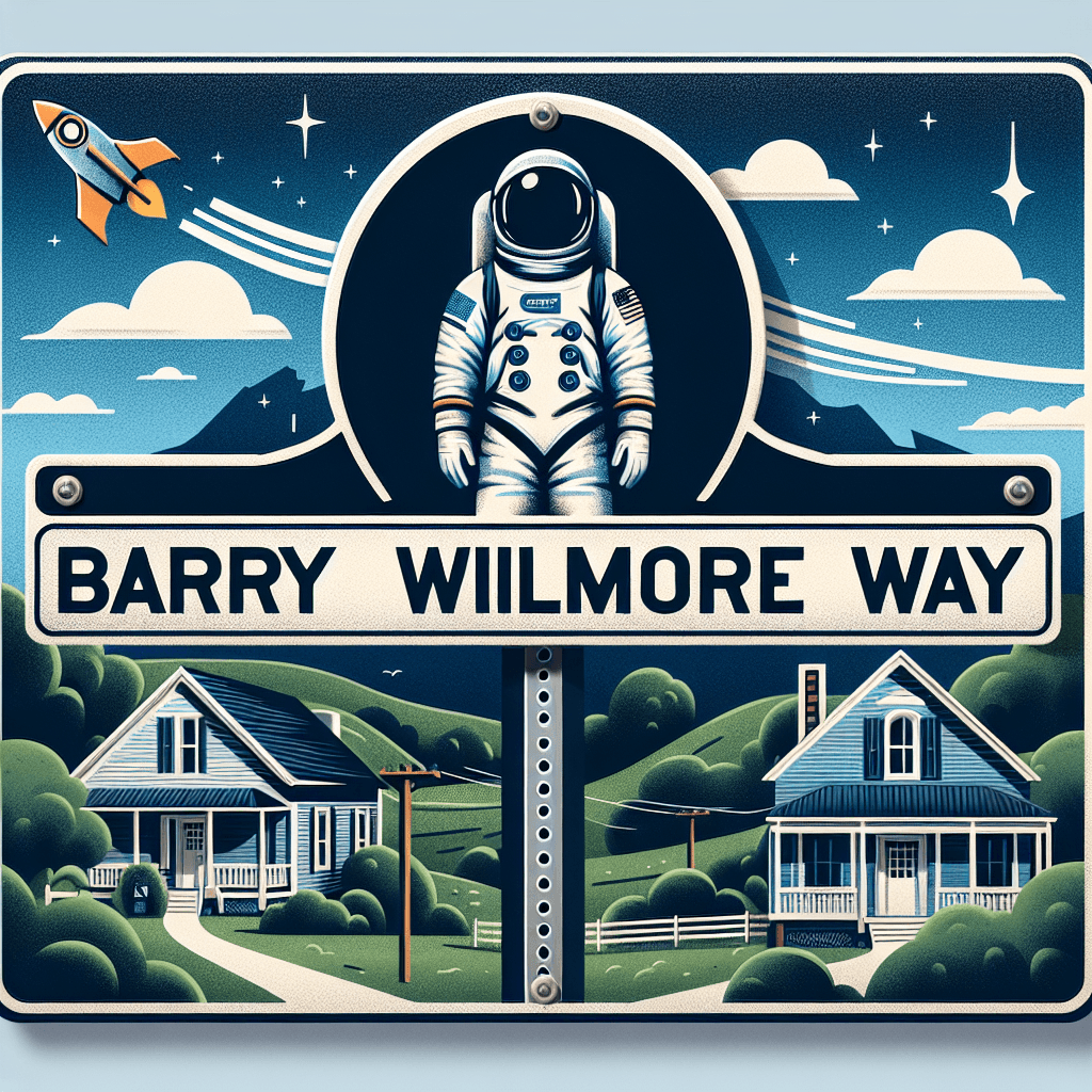 Banner for Astronaut Barry Wilmore Honored with 'Barry Wilmore Way' in Mt. Juliet, Tennessee
