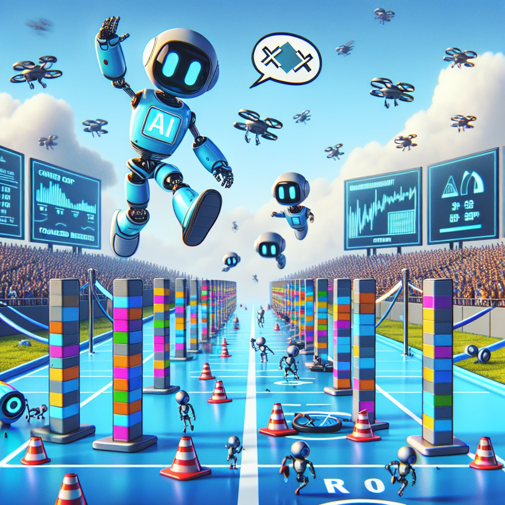 AI Takes on Bouncy Challenge: A Fun Yet Flawed Benchmark Test