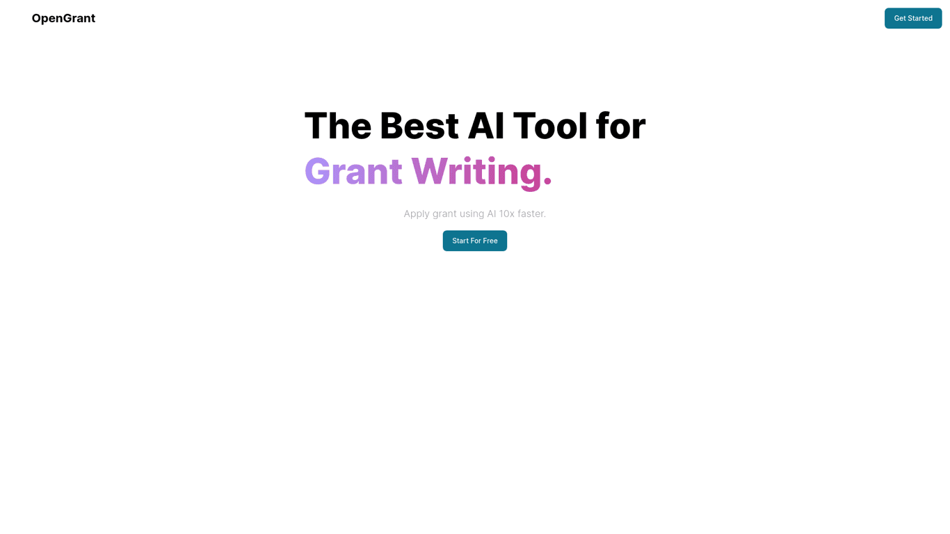 OpenGrant screenshot