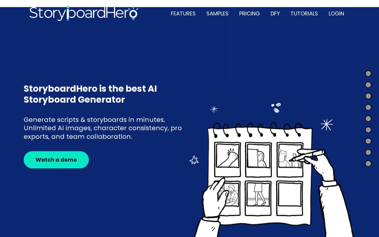 Storyboard Hero screenshot