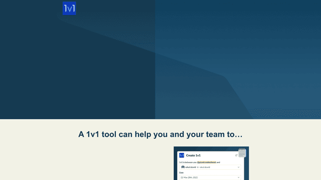 Thumbnail image for 1v1 Meetings for Slack