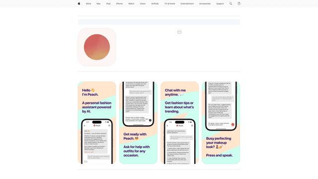 Thumbnail image for Peach Fashion Assistant