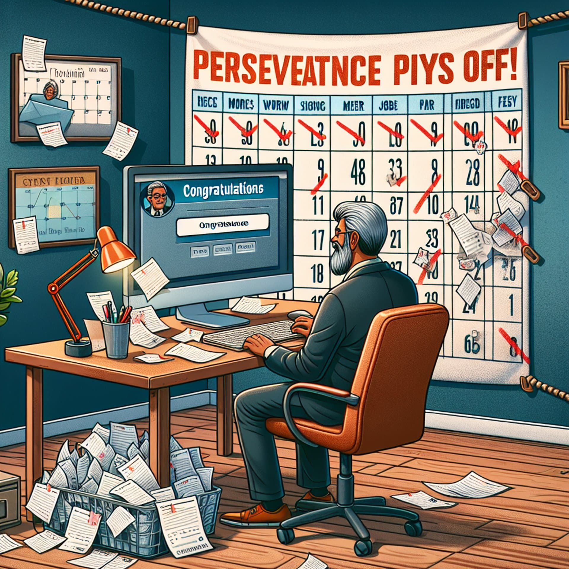 Banner for Laid-Off Tech Pro Lands New Gig After 14-Month Job Hunt: Perseverance Pays Off!