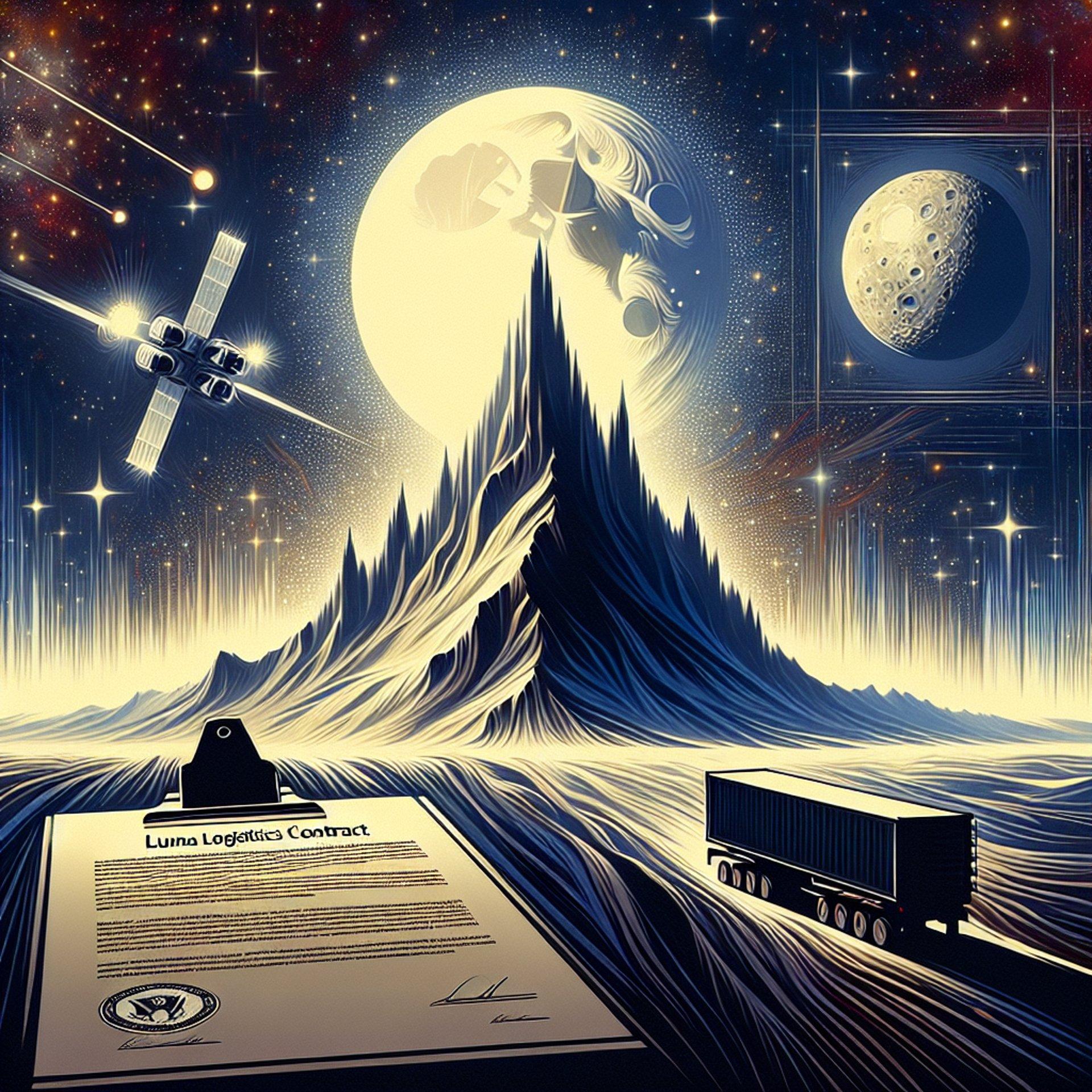 Banner for Sierra Space Lands NASA Lunar Logistics Contract!