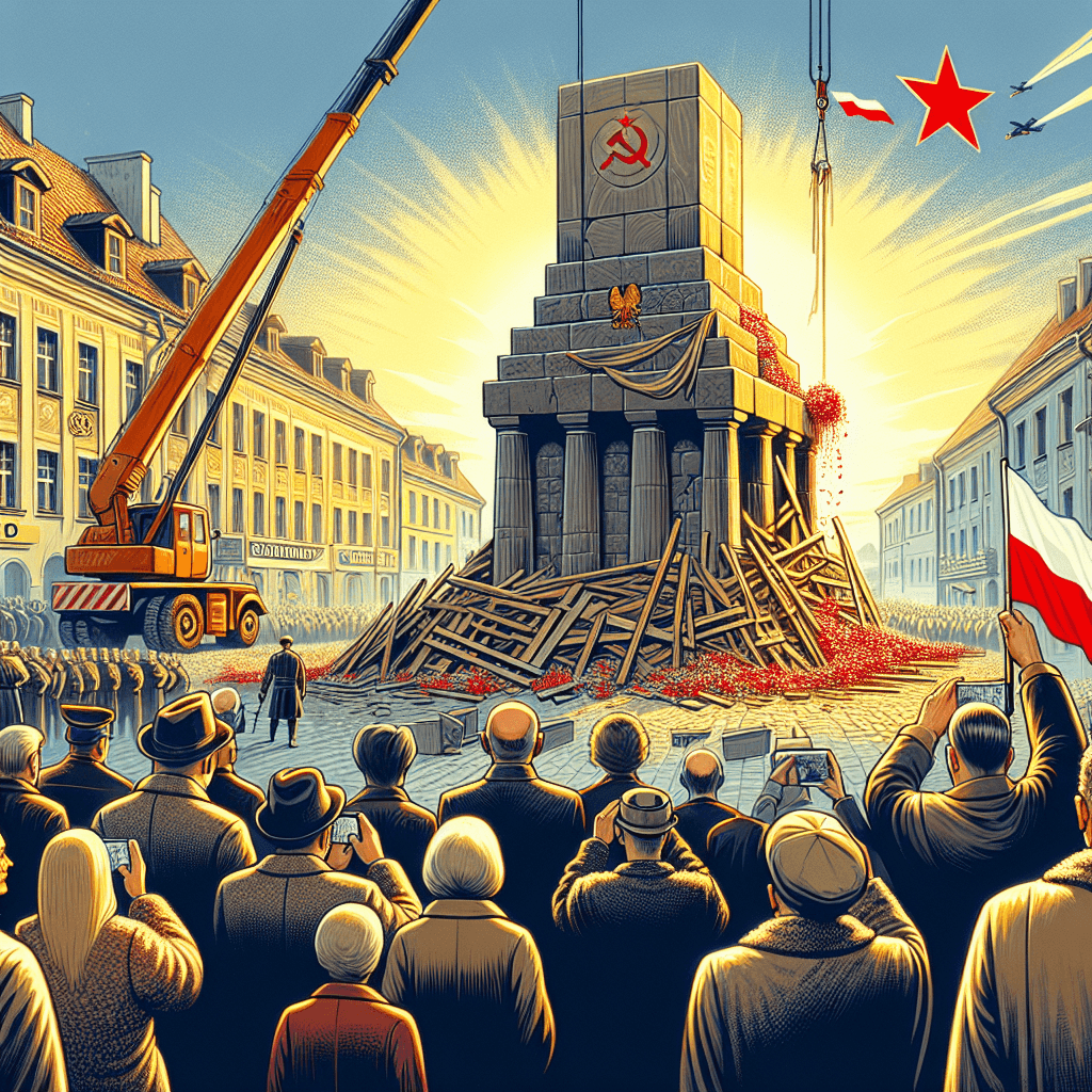 Poland Says Farewell to Last Soviet Monopolize with Monument Removal in Ploty!