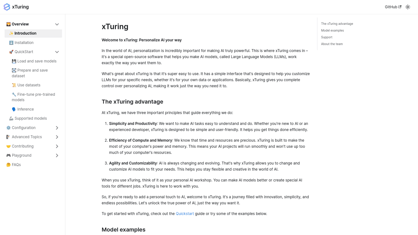 xTuring screenshot