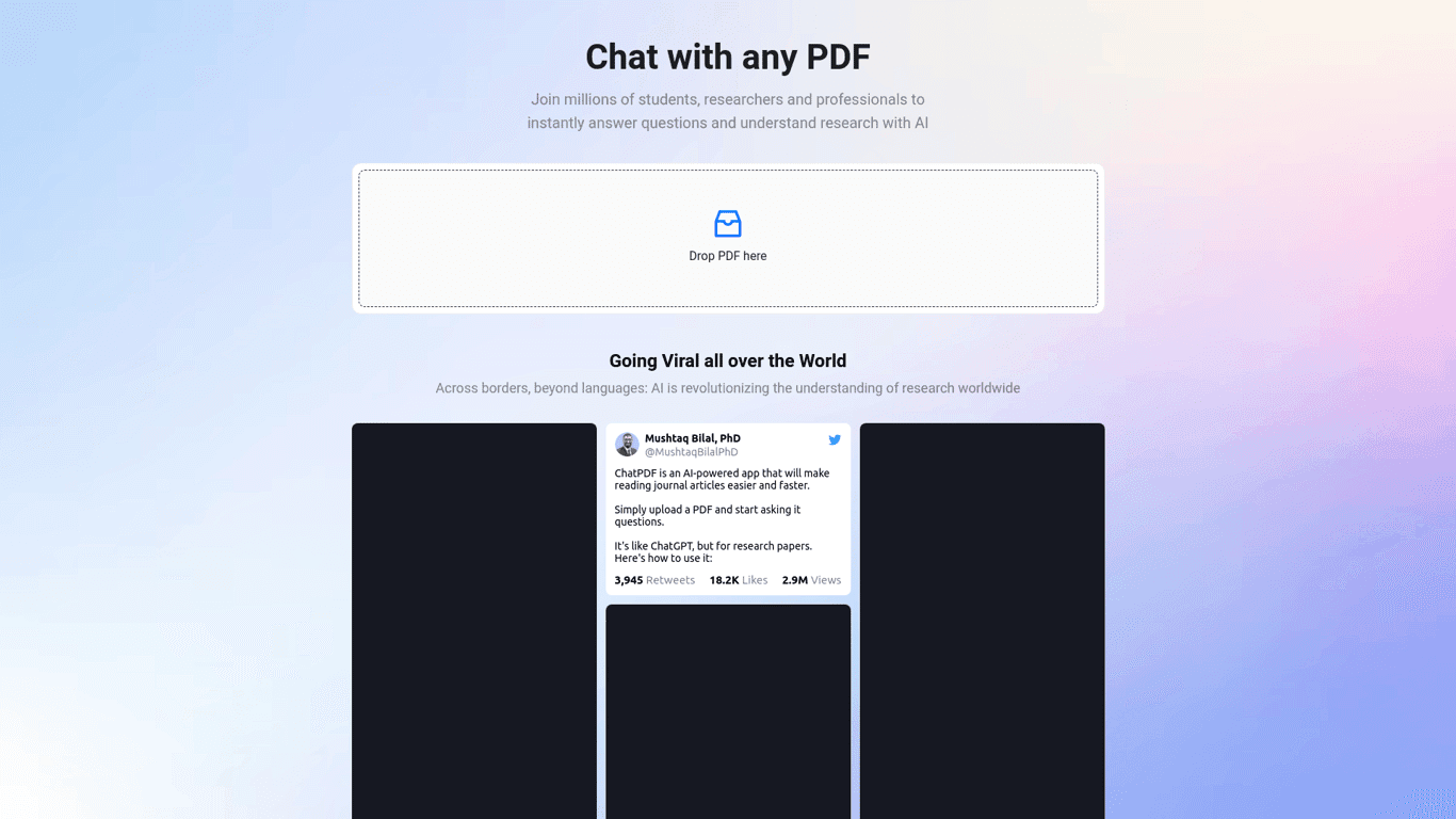 ChatPDF screenshot