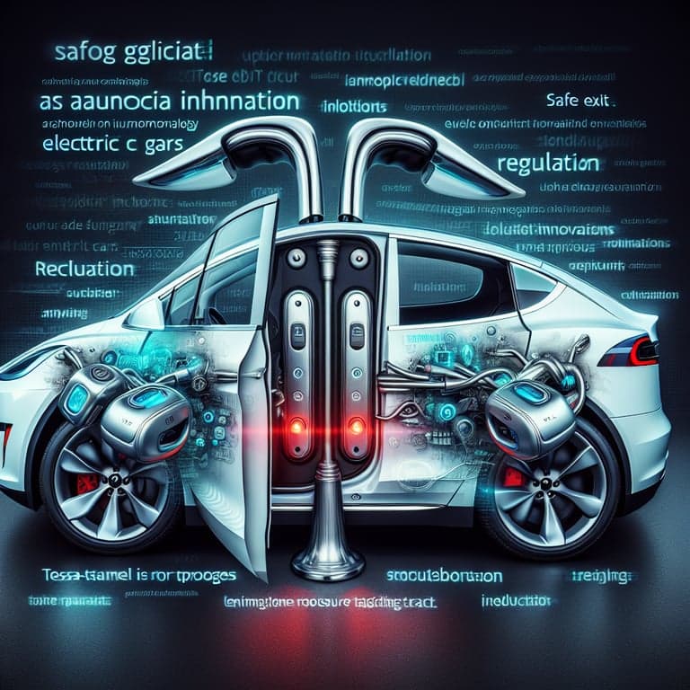Banner for U.S. Congress Targets Tesla-Style Electric Door Handles with the SAFE Exit Act