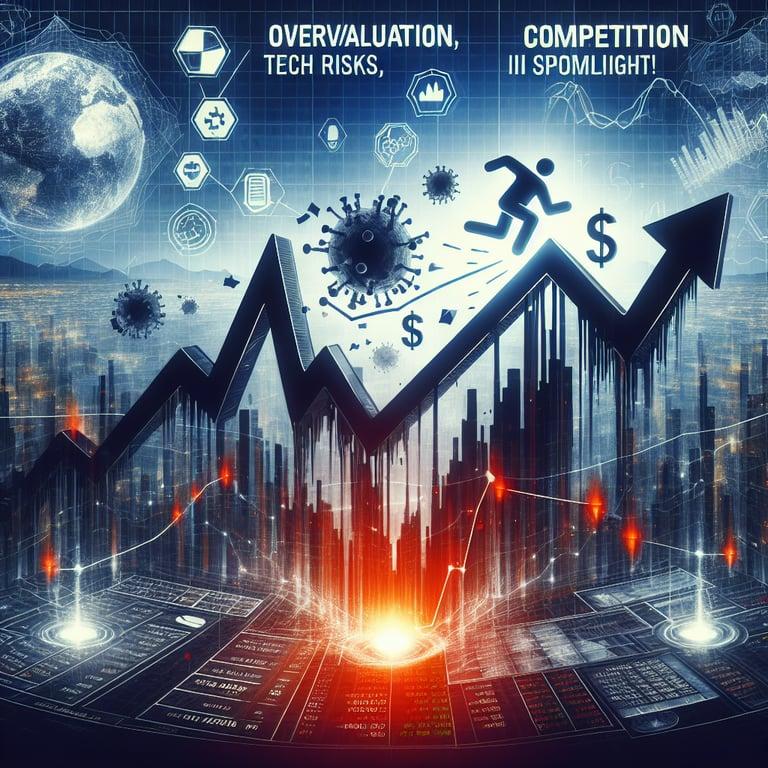 Banner for Tesla Stock Takes a Tumble: Overvaluation, Tech Risks, and Competition in the Spotlight!