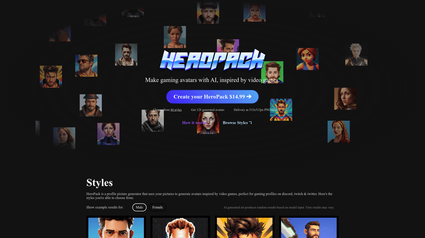 HeroPack screenshot