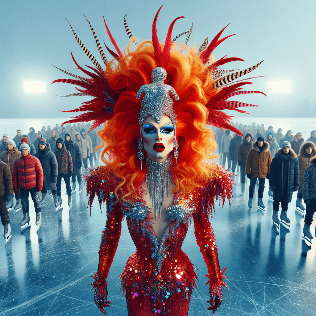 Banner for Chilly Rebellion: Drag Queen Vivian Wilson Brings the Heat to Ice Rink Protest