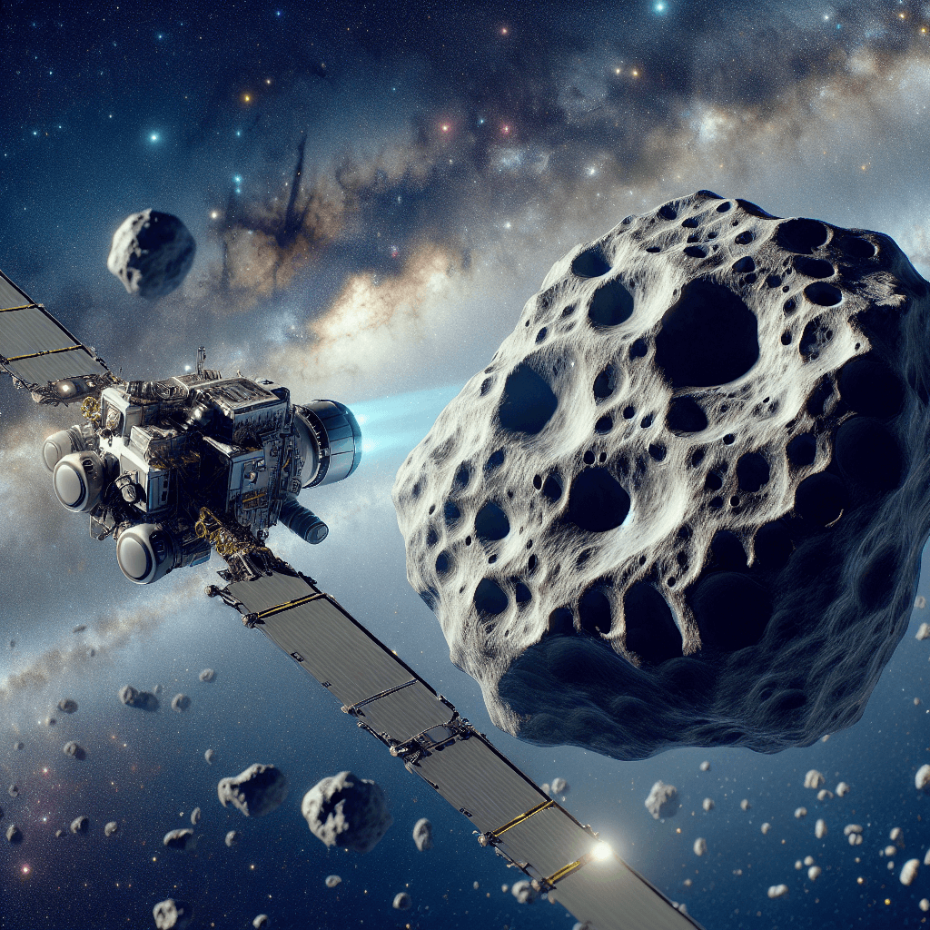 Banner for NASA's Lucy Spacecraft Provides Stunning Images of Oddly Shaped Asteroid