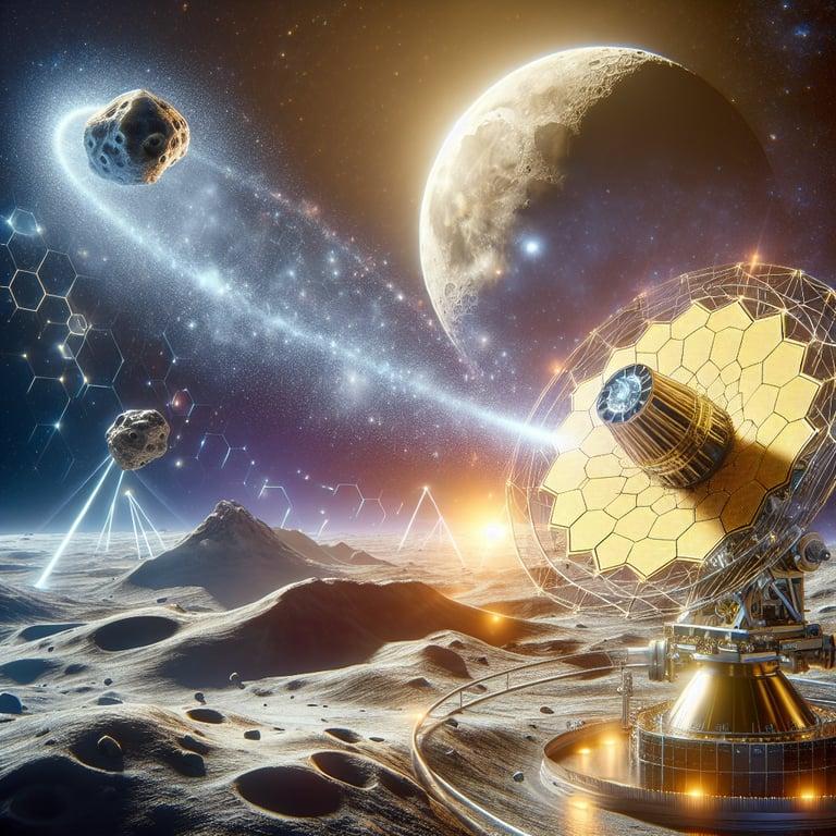 Banner for NASA Adjusts Odds of Asteroid Impact on Moon After James Webb Telescope Insights