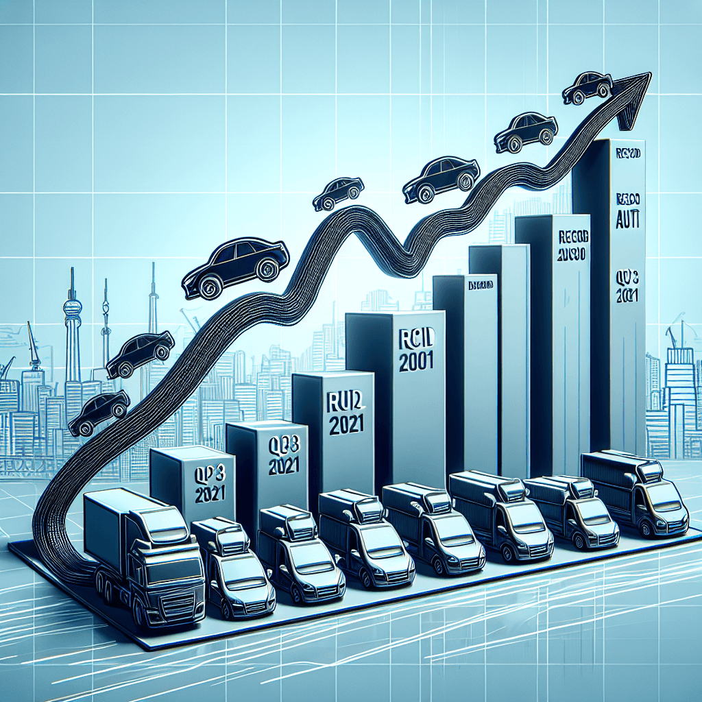 Banner for Tesla's Q3 2021 Earnings: Record Deliveries Drive Revenue Surge Amid Margin Pressures