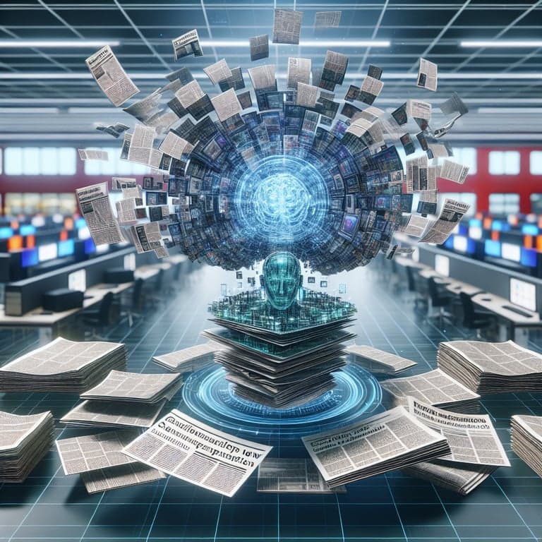 Banner for BBC Pilots Generative AI Tools to Boost News Summarization and Formatting