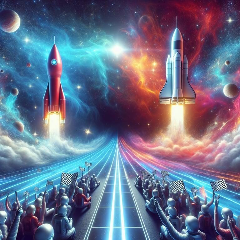 Banner for NASA's SLS Contracts On the Brink: Can Private Rivals Like SpaceX and Blue Origin Take the Reins?