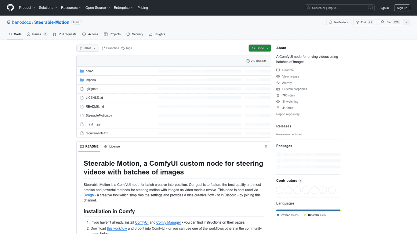 Steerable Motion screenshot