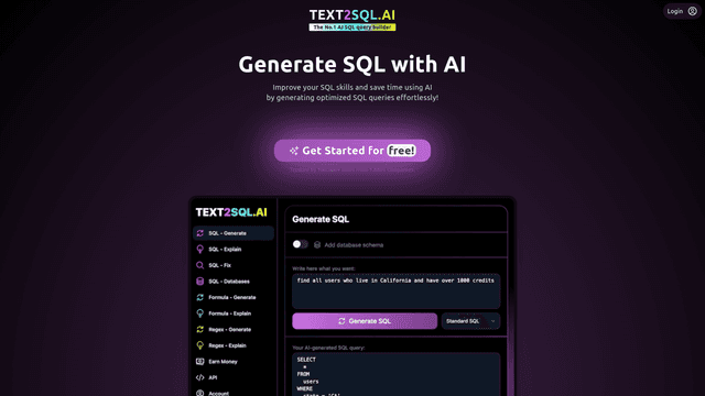 Thumbnail image for Text2SQL.AI