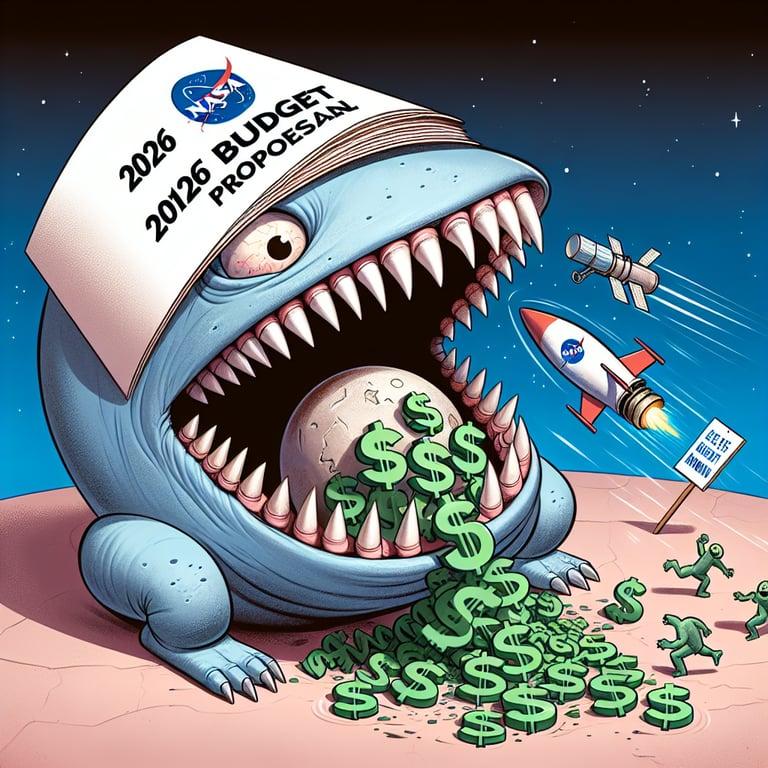 Banner for White House's 2026 Budget Proposal Slashes NASA Funding, Axes Key Missions