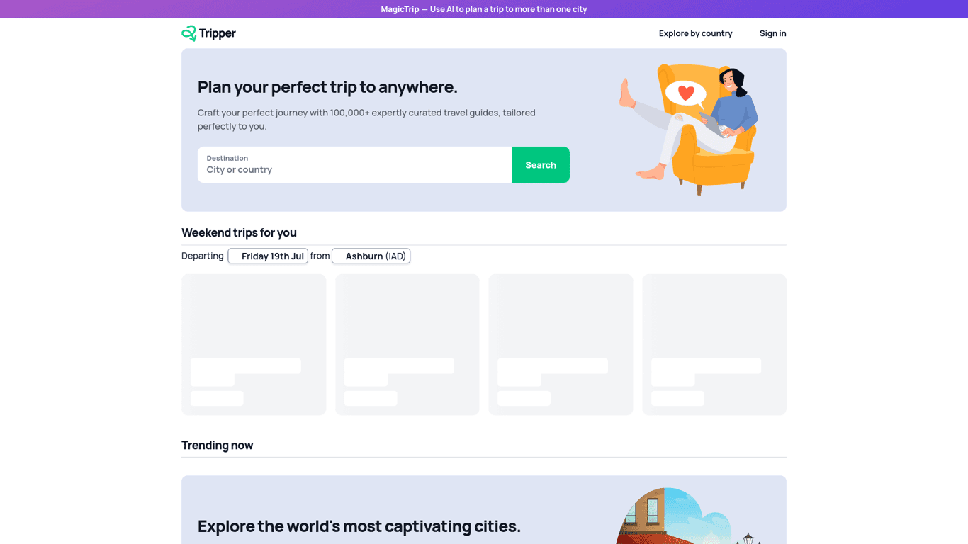 Tripper screenshot