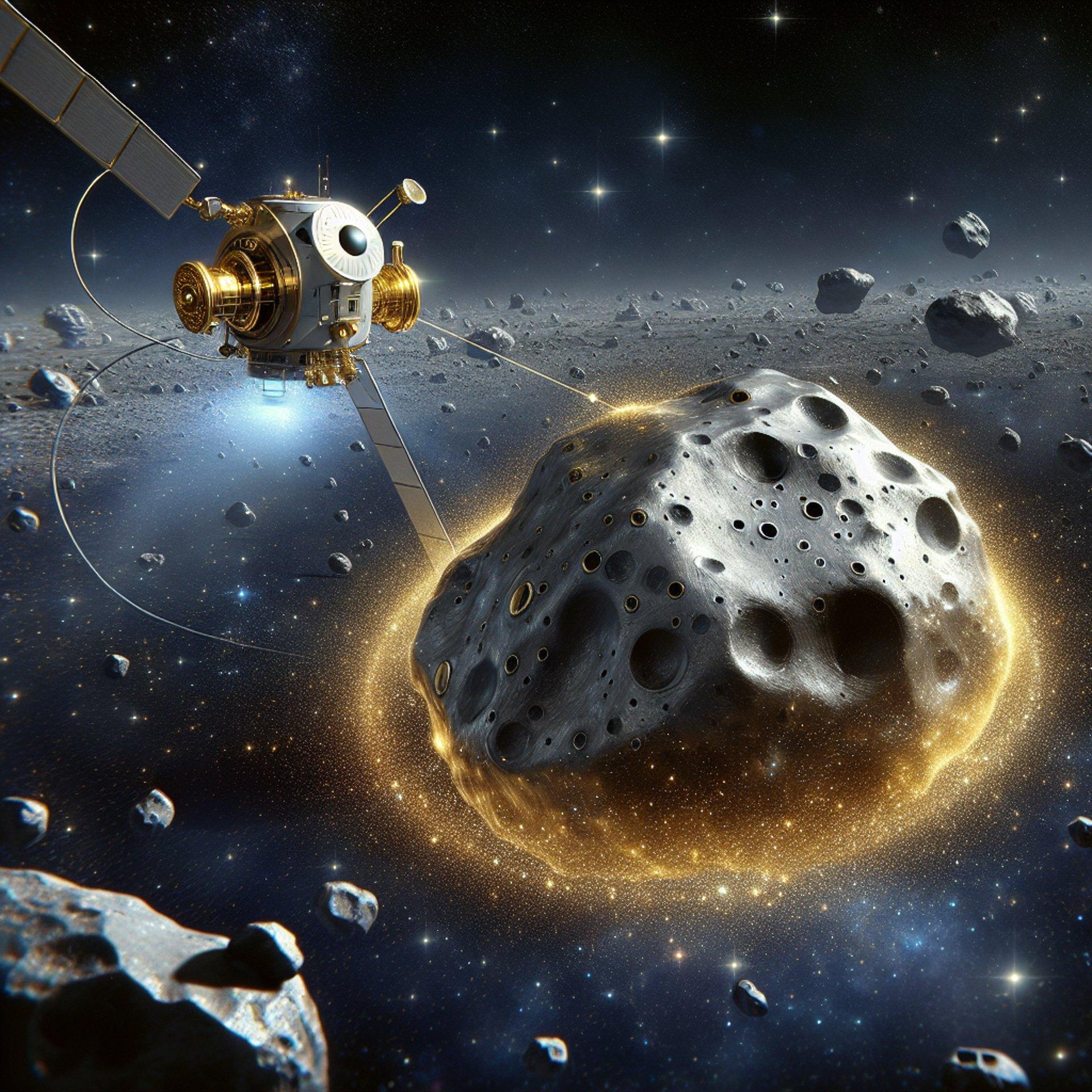 Banner for NASA's Psyche 16 Mission: A Galactic Gold Rush Awaits!